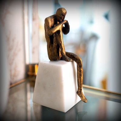 Cast-Iron-Abstract-Thinker-Figure-Sculpture